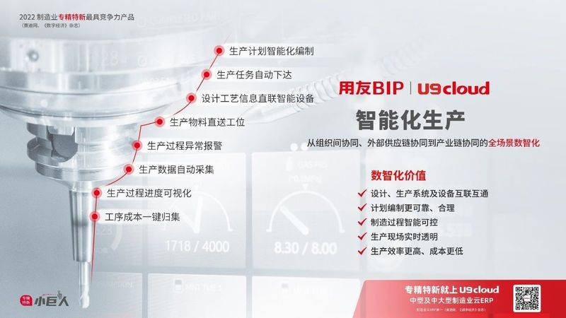 賦能“中國智造”，用友U9 cloud智能工廠建設(shè)